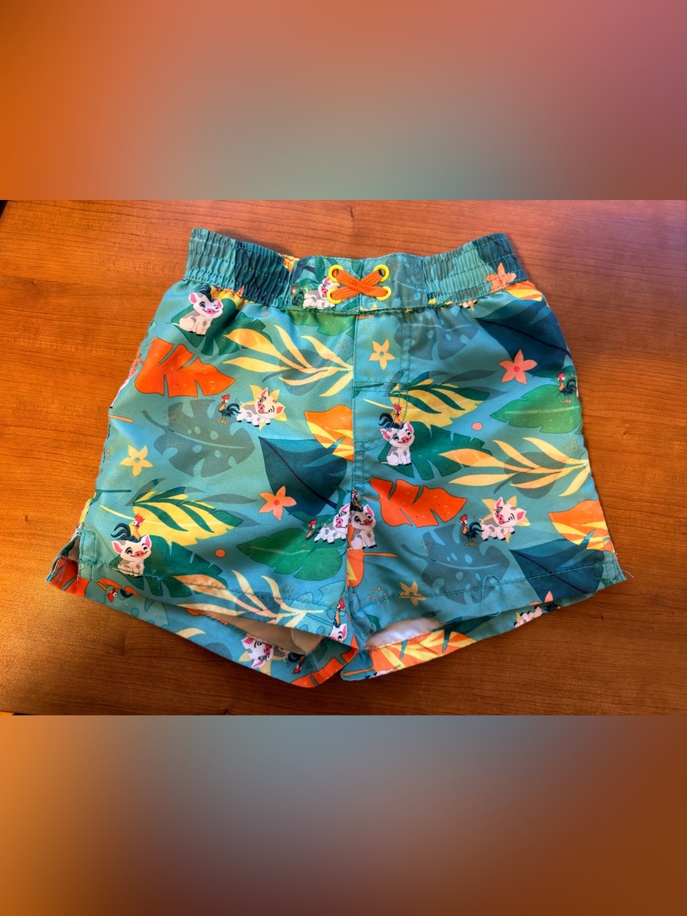 Disney Moana swim shorts kids size 4